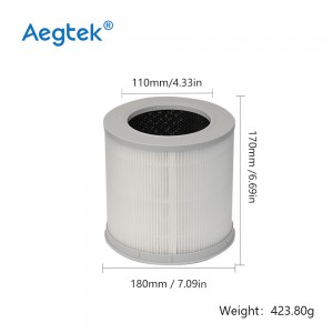 High-Efficiency 4 Compact Replacement HEPA Filter for Xiaomi Air Cleaner Original Vacuum Cleaner Parts