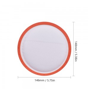 146mm HEPA Filter For Midea C3-L148B C3-L143B VC14A1-VC Vacuum Cleaner Filter Round HV Filter Cotton Parts Accessories